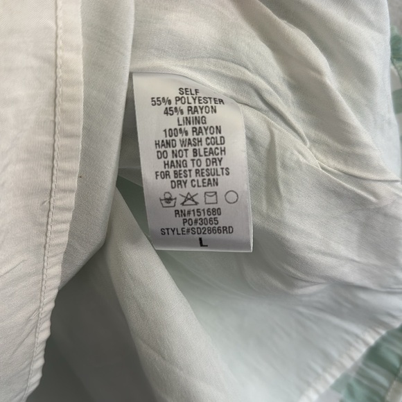 STORIA Sage Green Gingham Print Check Dress Large - Picture 4 of 5